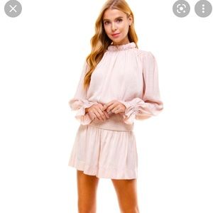 NWT TCEC top and smock waist shorts set! Both pieces included